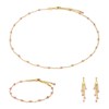 Collier, bracelet et boucles d'oreilles Elyssa en pierres Tourmaline - vue V1