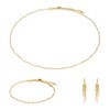 Collier, bracelet et boucles d'oreilles Elyssa en Pierres de Lune - vue V1