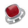 Bague Aria Argent 925 et Corail Naturel | Bijou Artisanal Élégant | ADEN - vue V1