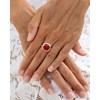 Bague Aria Argent 925 et Corail Naturel | Bijou Artisanal Élégant | ADEN - vue V2