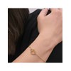 Lot de 3 Bracelets Locked Heart - Argenté, Doré, Or Rosé et Cristal - vue V3