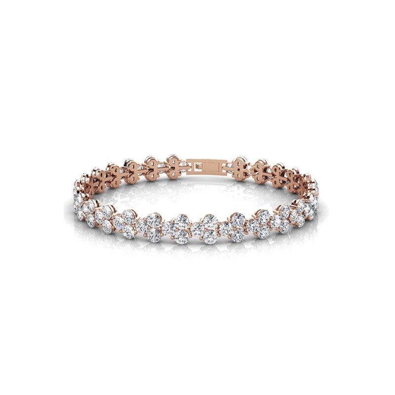 Bracelet Princess - Or Rosé et Cristal