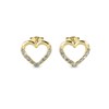 Parure Locked Heart Lovett two - Doré et Cristal - vue V3