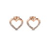 Parure Locked Heart Lovett two - Or Rosé et Cristal - vue V3
