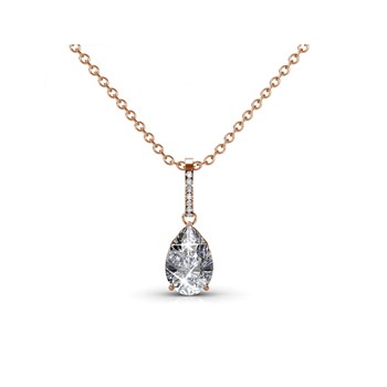 Nieuwe Druppelhangers - Roségoud en kristal