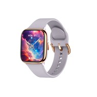 Montre Connectée mixte - OVERTAKE - Bracelet silicone violet