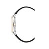 KILO - Boitier doré - Bracelet cuir noir - Montre homme - vue V3