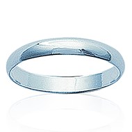 Alliance Brillaxis demi jonc argent rhodié