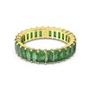 Bague Swarovski Matrix dorée verte 58 - vue V1