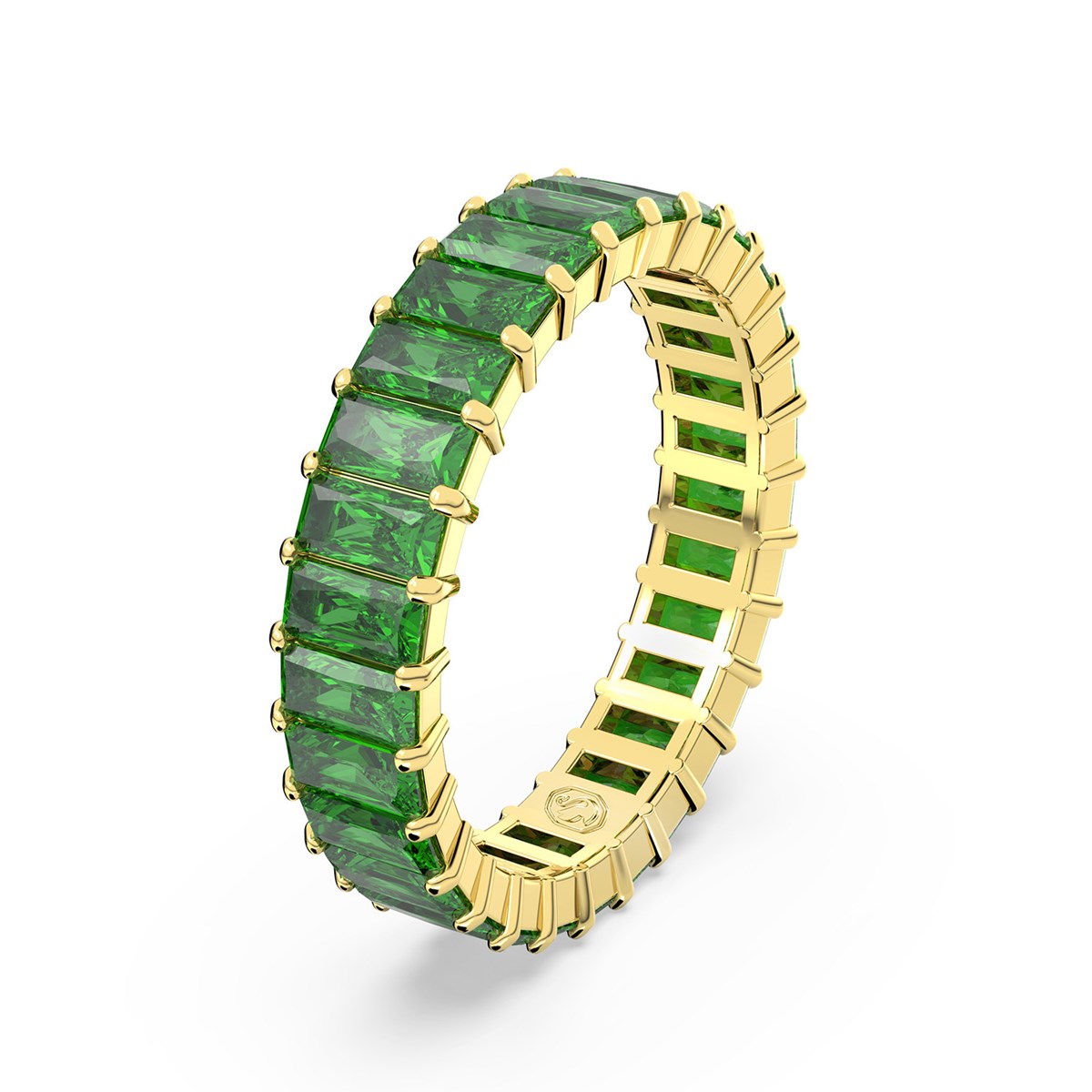 Bague Swarovski Matrix dorée verte 58 - vue 2