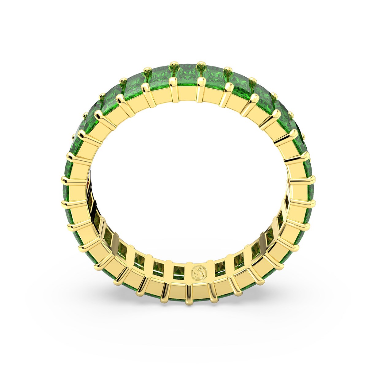 Bague Swarovski Matrix dorée verte 58 - vue 3