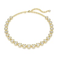 Collier Swarovski Imber forme tennis doré