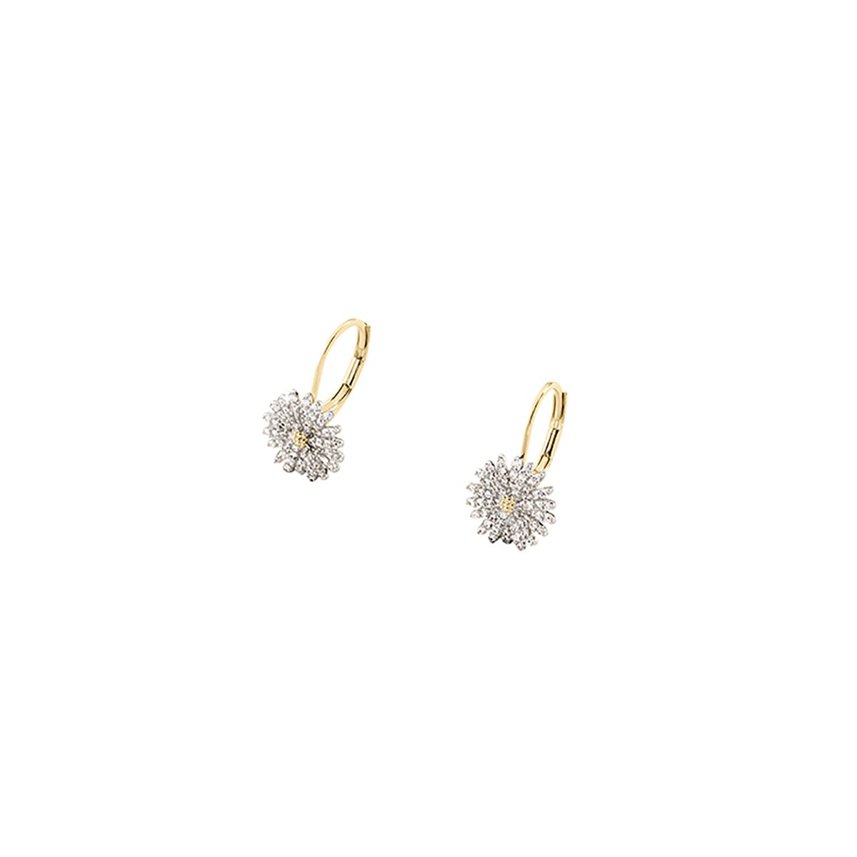 Boucles d'oreilles Agatha Blosson argent plaqué or