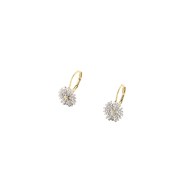 Boucles d'oreilles Agatha Blosson plaqué or