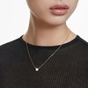 Pendentif Swarovski Stilla rosé format carré - vue V2