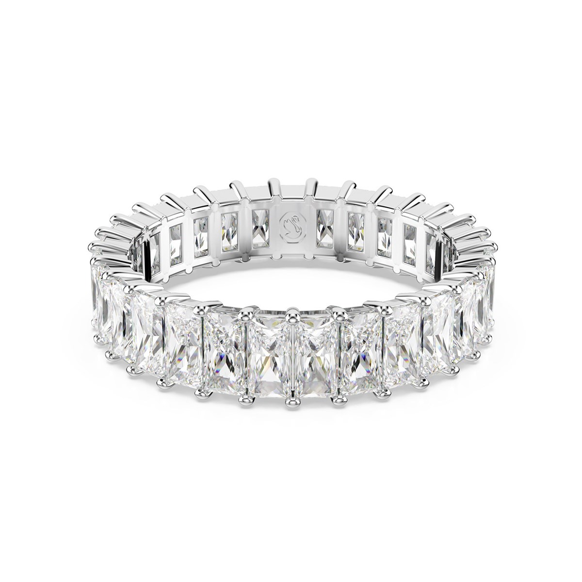 Bague Swarovski Matrix blanche 55