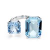 Bague ouverte Swarovski Millenia bleue 55 - vue V1