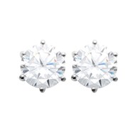 Boucles d'oreilles Brillaxis argent rhodié oxydes