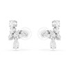 Boucles d'oreilles clip Swarovski Matrix_x000D_
blanc - vue V1