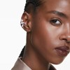 Boucles d'oreilles clip Swarovski Matrix_x000D_
blanc - vue V2