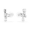 Boucles d'oreilles clip Swarovski Matrix_x000D_
blanc - vue V3