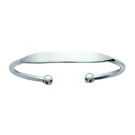 Bracelet Brillaxis jonc esclave argent