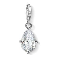 Pendentif Charm Thomas Sabo Goutte pierre blanche