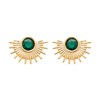 Boucles d'oreilles Soleil Brillaxis_x000D_
Plaqué Or avec Oxydes de zirconium - vue V1