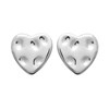 Boucles d'oreilles puces coeur Brillaxis - vue V1