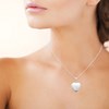 Pendentif Brillaxis porte-photo en forme de coeur_x000D_
cassolette en argent rhodié - vue V2
