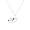 Pendentif Brillaxis porte-photo en forme de coeur_x000D_
cassolette en argent rhodié - vue V4