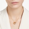 Collier Swarovski Dextera doré entrelacé - vue V2