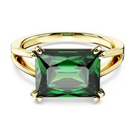 Bague Swarovski Stilla dorée cristal vert