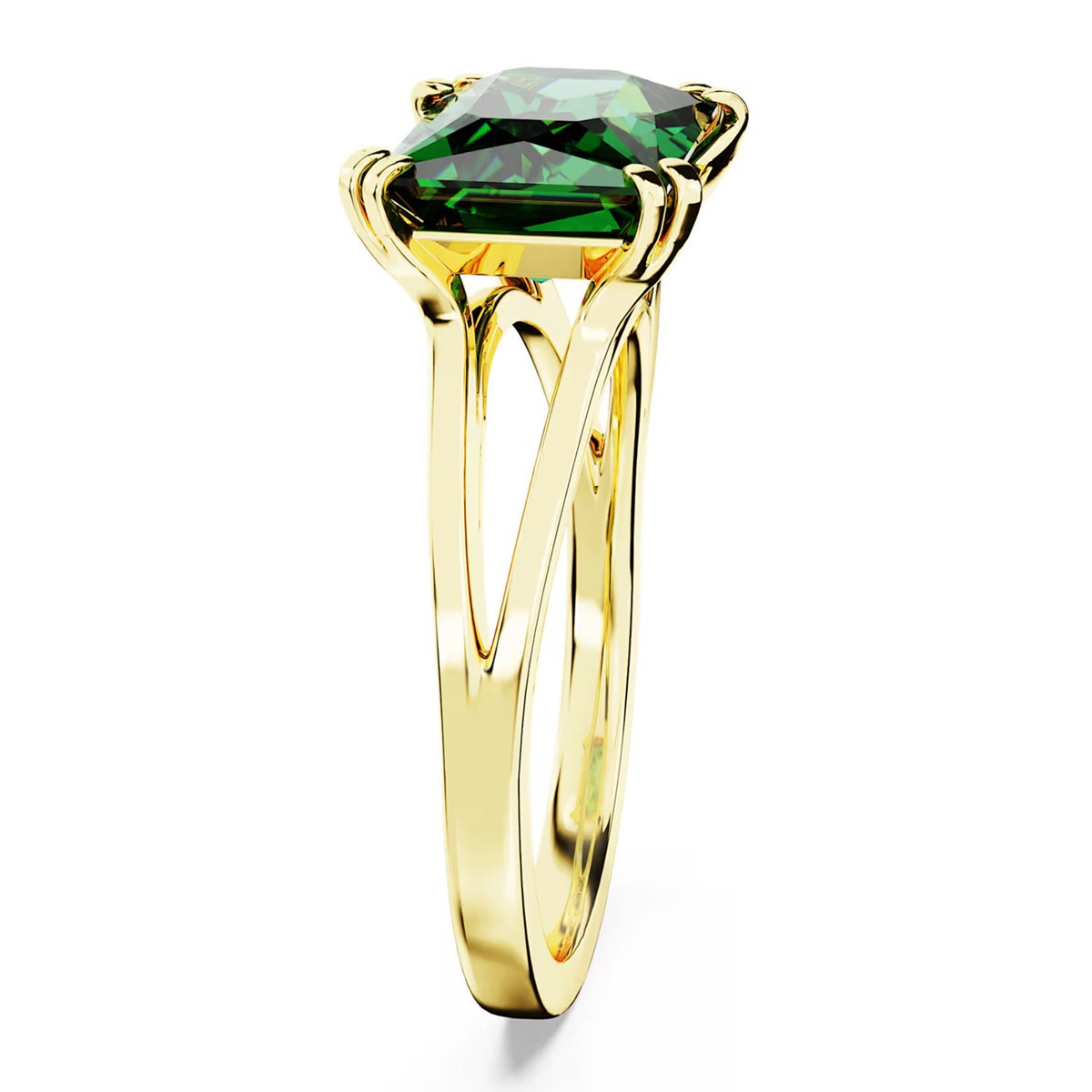 Bague Swarovski Stilla dorée cristal vert - vue 4