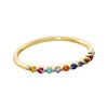 Bague fine Agatha Beloved oxydes multicolores - vue V1