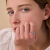 Bague fine Agatha Beloved argent multicolore - vue V5