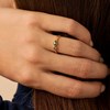 Bague fine Agatha Astre goutte et rond - vue V2