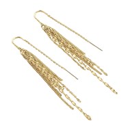 Boucles d'oreilles pendantes Agatha métal doré
Collection NEBET