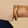 Bracelet jonc ouvert Agatha Leo bombé doré - vue V2