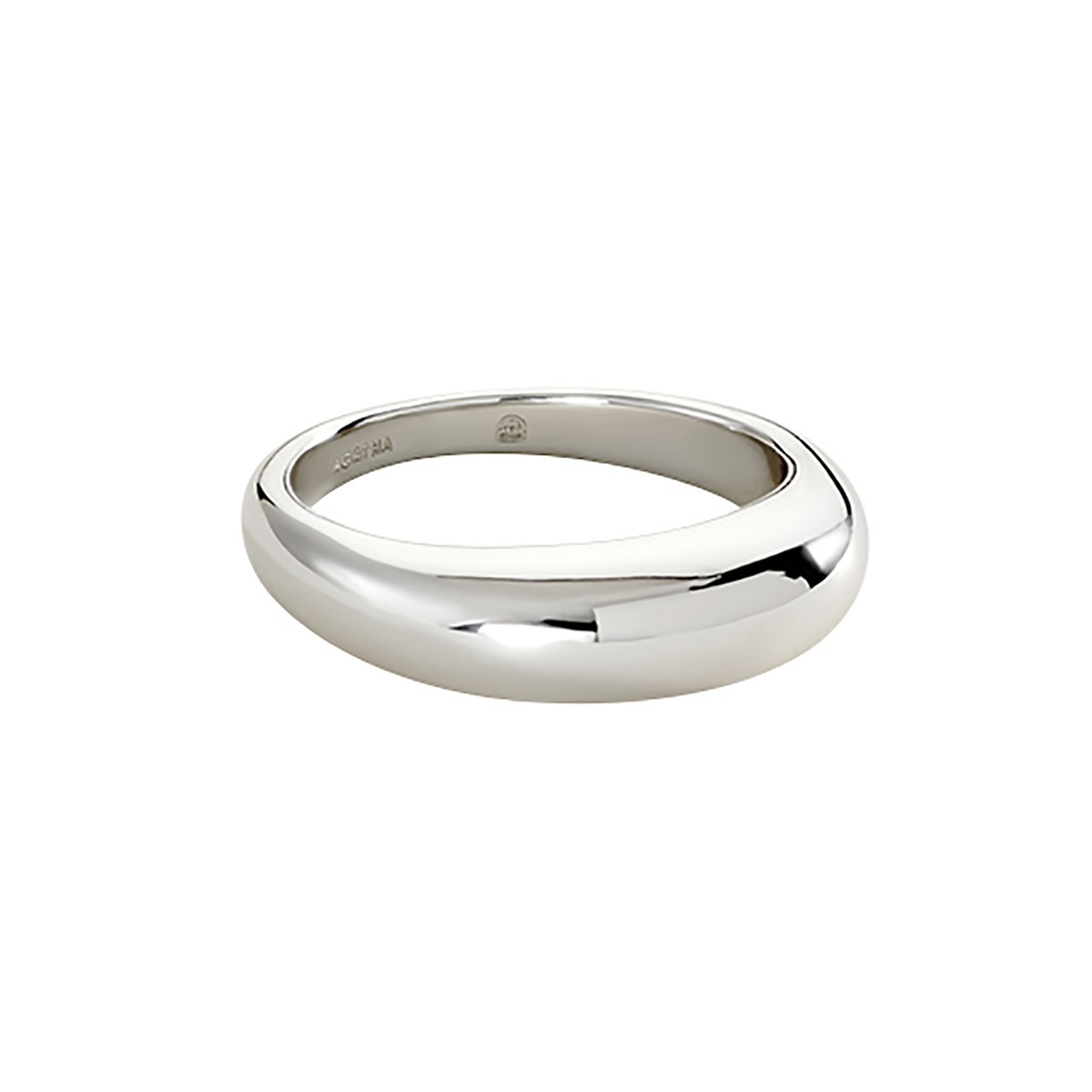 Bague Agatha jonc métal argenté_x000D_
Collection LEO - vue 4