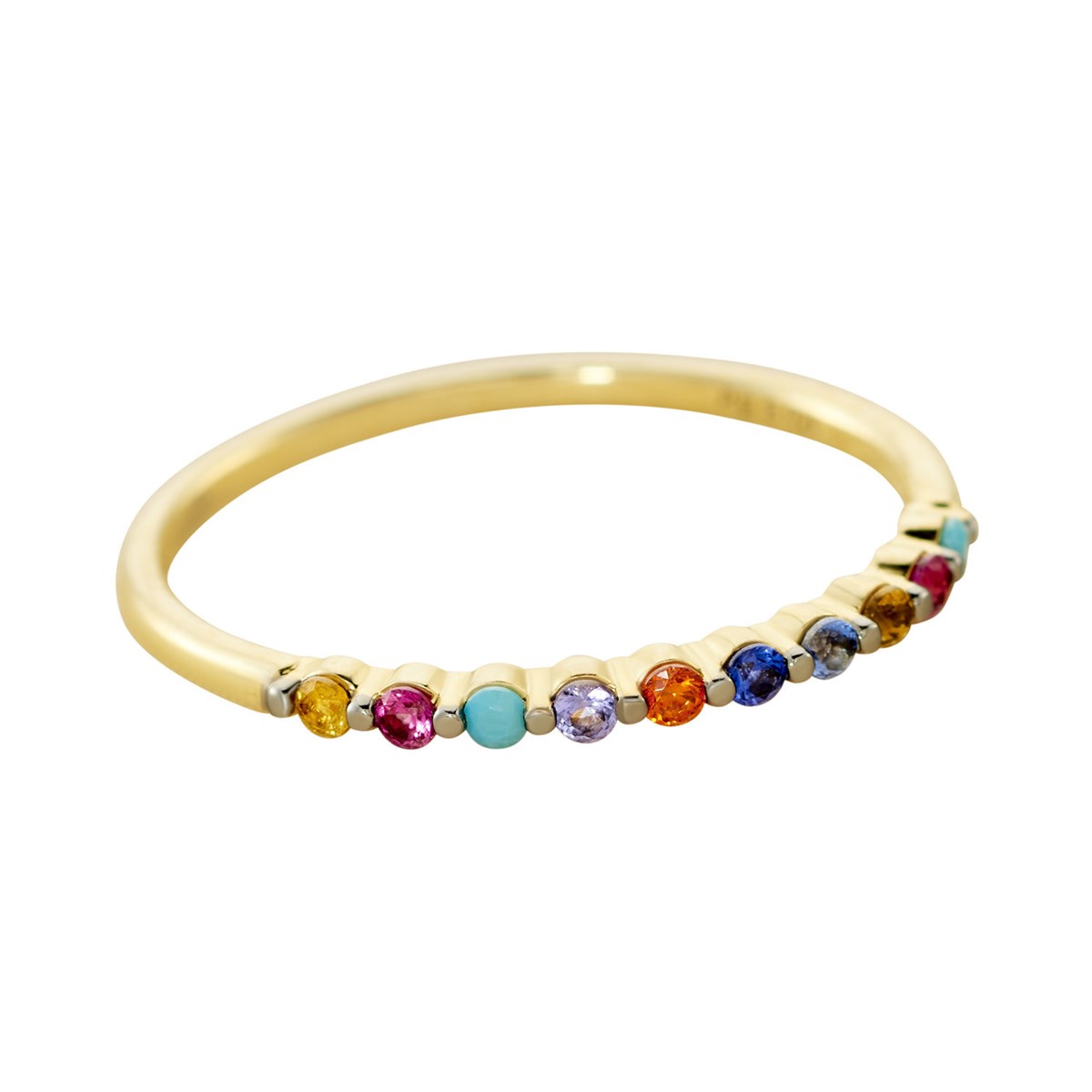 Bague Agatha Beloved argent doré oxydes multicolores