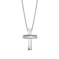 Collier homme Lotus Style croix acier