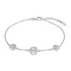 Bracelet Lotus Silver Mystic 3 arbres de vie - vue V1
