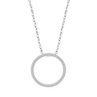 Collier Lotus Silver cercle oxydes