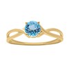 Bague Brillaxis or jaune 18 carats topaze - vue V1