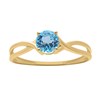 Bague Brillaxis or jaune 18 carats topaze - vue V2