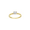 Solitaire Brillaxis or jaune 18 carats oxyde - vue V1