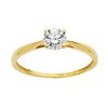 Solitaire Brillaxis or jaune 18 carats oxyde - vue V2