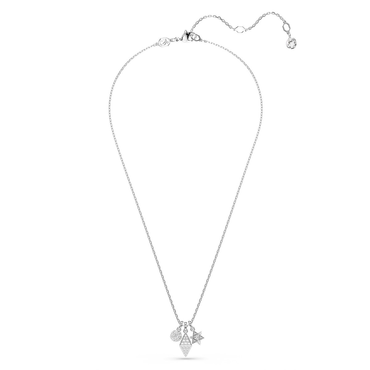 Collier Swarovski Dextera étoile, sphère et losange - vue 2