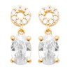 Boucles d'oreilles Brillaxis pendantes minimalistes - vue V1